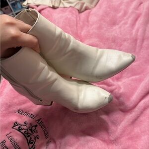 Chic Cream Ankle Booties